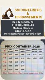 SM containers&Terrassement, Enlèvement ou Envoi