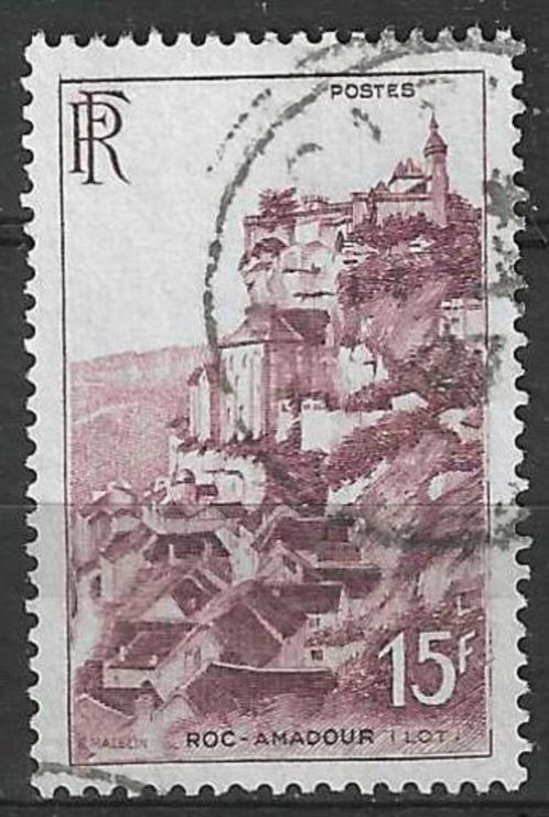 Frankrijk 1946 - Yvert 763 - Toerisme - Rocamadour (ST), Timbres & Monnaies, Timbres | Europe | France, Affranchi, Envoi