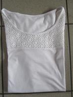 T-shirt blouse blanche FURTANO - taille XL - LIQUIDATION, Manches courtes, Porté, Taille 46/48 (XL) ou plus grande, Enlèvement ou Envoi