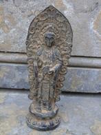 statue bouddha avec une arche en bronze pat antique ..., Nieuw, Ophalen of Verzenden