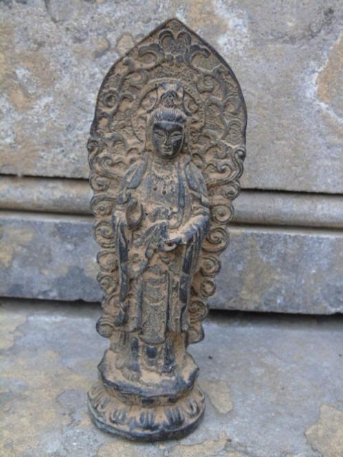 statue bouddha avec une arche en bronze pat antique ..., Maison & Meubles, Accessoires pour la Maison | Statues de Bouddha, Neuf