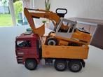 Bruder graafmachine + vrachtwagen, Kinderen en Baby's, Speelgoed |Speelgoedvoertuigen, Ophalen, Zo goed als nieuw
