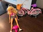 Barbie met fiets, Kinderen en Baby's, Ophalen of Verzenden