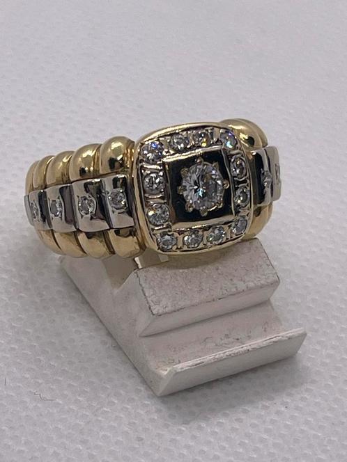 18 karaat Rolex ring met diamanten, Handtassen en Accessoires, Ringen, Zo goed als nieuw, Ophalen of Verzenden