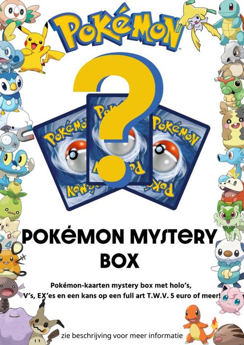 Pokémon Mystery Box | Incl. EX, V, Full-Arts & Verrassingen!, Verzamelen, Speelkaarten, Jokers en Kwartetten, Nieuw, Speelkaart(en)