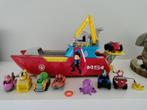 Paw patrol sea patroller schip met 6 extra auto's, Kinderen en Baby's, Ophalen, Gebruikt