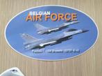 sticker  belgian Air Force F16, Verzamelen, Militaria | Algemeen, Overige typen, Luchtmacht, Ophalen of Verzenden