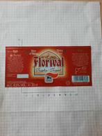 Bieretiket Florival Tripel, Verzamelen, Ophalen of Verzenden, Nieuw