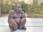 Beeld aap, gorilla, kinderkamer, babykamer 25cm, Tuin en Terras, Ophalen of Verzenden, Nieuw, Kunststof, Dierenbeeld