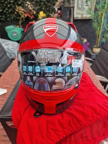 Ducati motorhelm arai profile v, Arai, Enlèvement ou Envoi, Casque intégral, Neuf, avec ticket