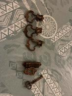 3 deurknoppen (hendels) en 1 slot met sleutel (2 richtingen), Ophalen, Zo goed als nieuw