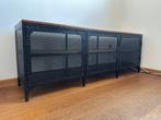 IKEA FJÄLLBO tv-meubel, zwart, modern design, Huis en Inrichting, Kasten |Televisiemeubels, Ophalen, Gebruikt, 100 tot 150 cm