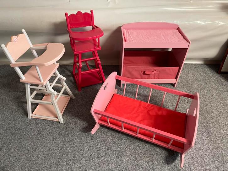 Ensemble mobilier pour poupees, Verzamelen, Poppenhuizen en Toebehoren, Gebruikt, Popje, Ophalen