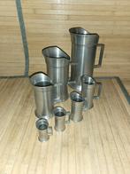 Tinnen maatbekerset, Ophalen