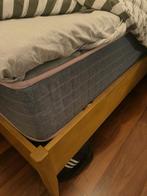 Lit king size, Enlèvement ou Envoi, Beige, Comme neuf, 180 cm