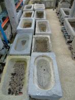 dienblad of trog in blauwe steen, plantenbak, goede keuze!!, Ophalen, Tuin, Steen, Gebruikt