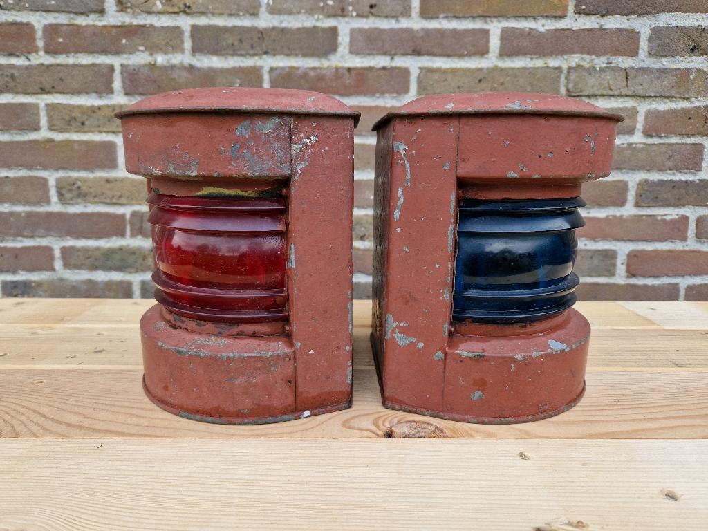 navignatie retro stuurboord en bakboord, Verzamelen, Scheepvaart, Zo goed als nieuw, Gebruiksvoorwerp, Motorboot, Ophalen of Verzenden