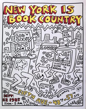 Keith Haring - NY Book Country - Expo - 1985 beschikbaar voor biedingen