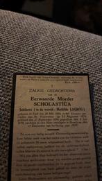 Zuster Lagrou Mathilde 1856-1933, Envoi, Image pieuse