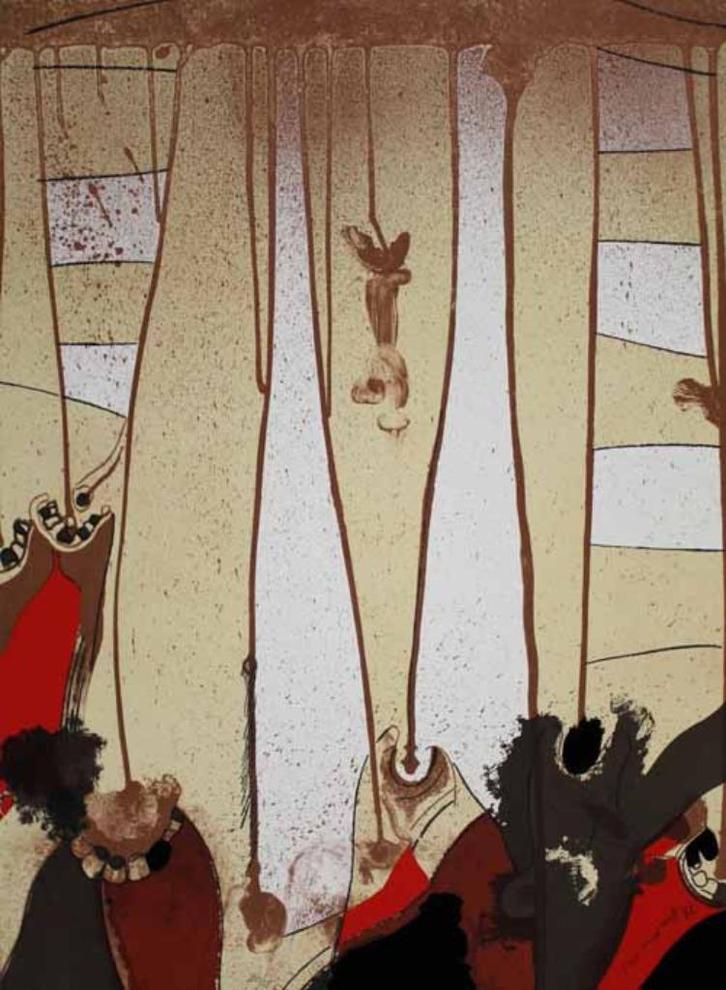 Josep GUINOVART: schitterende litho, Antiek en Kunst, Kunst | Litho's en Zeefdrukken, Ophalen of Verzenden