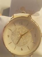 Elégante montre femme plaquée or- incrust. cristaux Zvarowsk, Polshorloge, Nieuw, Goud, Goud