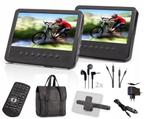 Draagbare DVD-speler met 2 schermen voor in de auto, Audio, Tv en Foto, DVD spelers, Gebruikt, Draagbaar, Ophalen, Overige merken