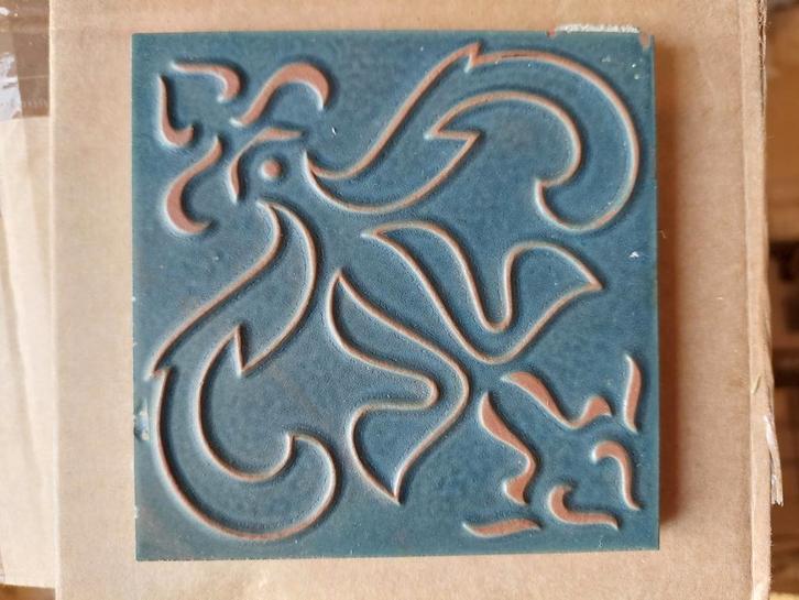 Groene antiek tegeltjes, Antiek en Kunst, Antiek | Wandborden en Tegels, Ophalen
