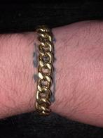 Cubaanse armband van mesh, Handtassen en Accessoires, Armbanden, Ophalen of Verzenden, Goud, Goud