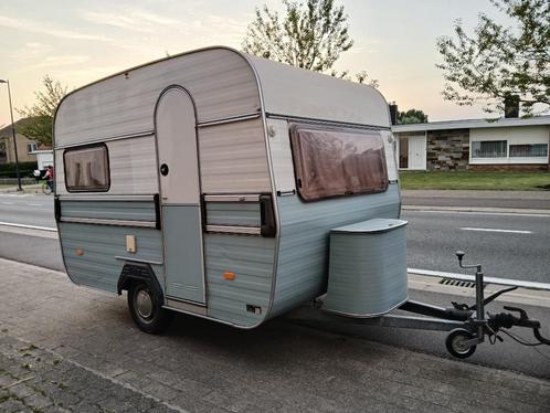 KIP caravan 330 1980, Caravans en Kamperen, Caravans, Particulier, tot en met 2, 500 - 750 kg, Kleine zit, Kip, 2 aparte bedden
