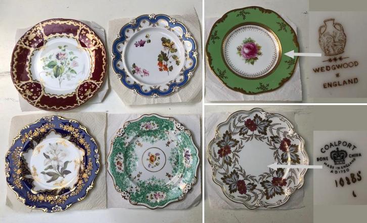 Wedgwood / Coalport / William Ridgway / ref. 55, Verzamelen, Porselein, Kristal en Bestek, Zo goed als nieuw, Bord of Schaal, Porselein