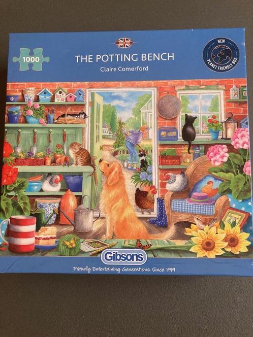 Verpotten in de tuin - Gibsons, Hobby en Vrije tijd, Denksport en Puzzels, Gebruikt, Legpuzzel, 500 t/m 1500 stukjes, Ophalen