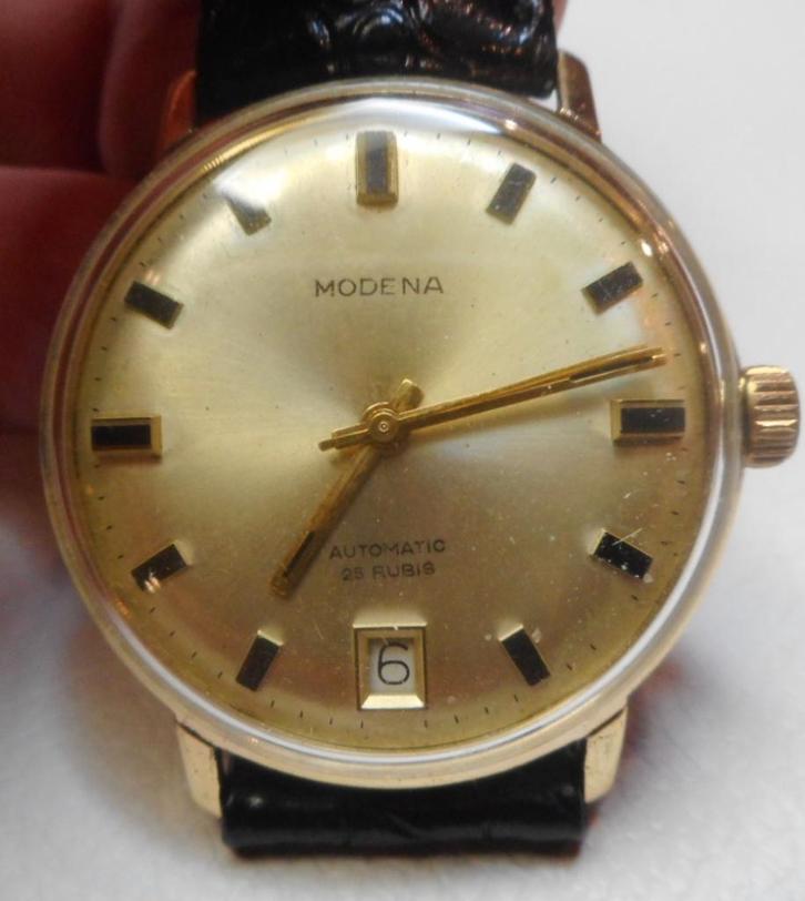 06) Modena automatique vintage, Handtassen en Accessoires, Edelstenen, Gebruikt, Ophalen of Verzenden