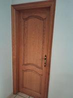 Massief eiken binnendeuren. Incl. slot, scharnieren en klink, Doe-het-zelf en Bouw, Deuren en Vliegenramen, Gebruikt, Minder dan 80 cm