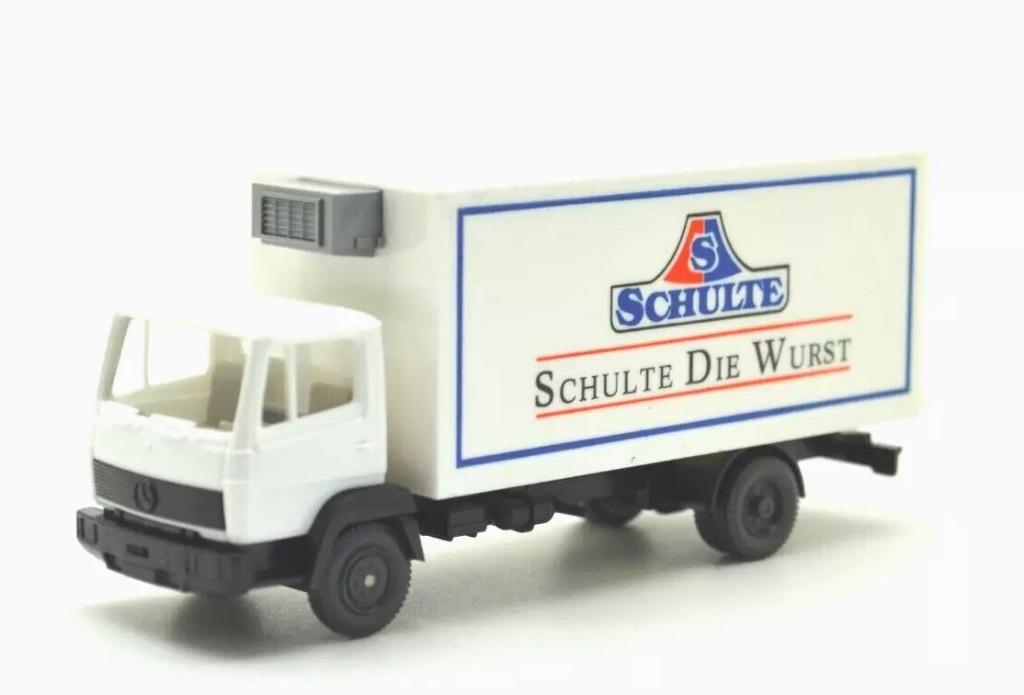 1:87 Wiking 430120 Mercedes LP 814 Koelwagen Schulte Wurst, Enlèvement ou Envoi, Comme neuf, Bus ou Camion, Wiking