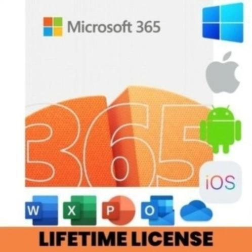 Office 365 Pro Plus-licentie - 5 pc's (levenslang), Computers en Software, Office-software, Nieuw, Android, iOS, Windows, Ophalen of Verzenden
