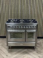 Luxe Boretti Majestic Inox 100cm Gas Dubbele Oven, Ophalen of Verzenden, 5 kookzones of meer