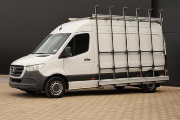 Mercedes Sprinter met glasdrager / imperiaal & ladder - GPS, Cuir, Achat, Euro 6, Entreprise