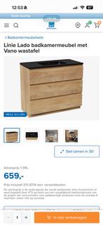 Linie lado badkamermeubel met Vano wastafel, Maison & Meubles, Enlèvement, Neuf, Meuble lavabo