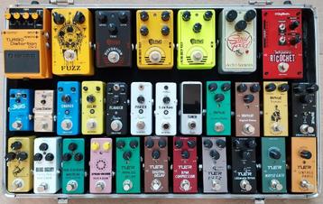 Pédales d'effet pour guitare + câbles + Footswitch Toppers, Enlèvement ou Envoi, Comme neuf, Autres types