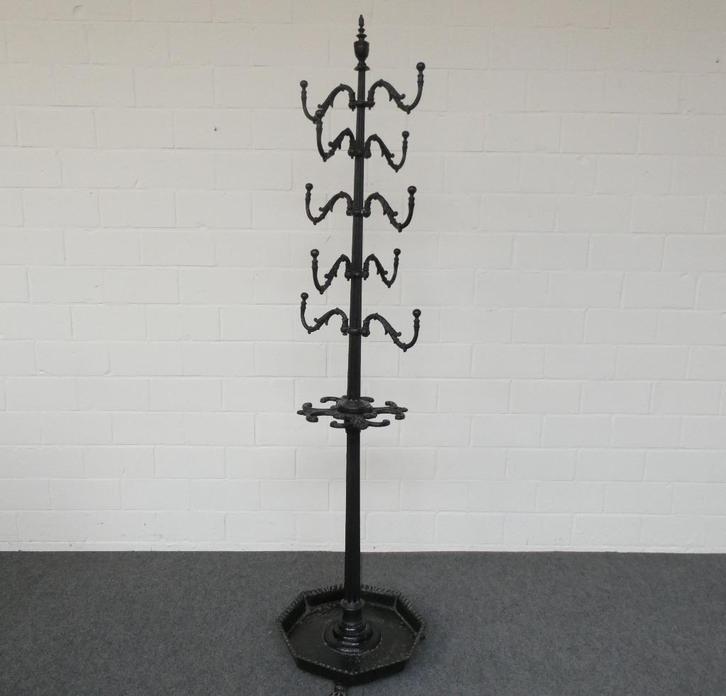 Antieke staande gietijzeren kapstok/parapluhouder, Antiek en Kunst, Antiek | Overige Antiek, Ophalen