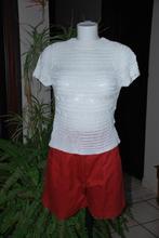 Blouse Pull d'été"CASSIS"blanc ajouré Manches courtes T40, Vêtements | Femmes, Pulls & Gilets, Comme neuf, CASSIS collection, Taille 38/40 (M)