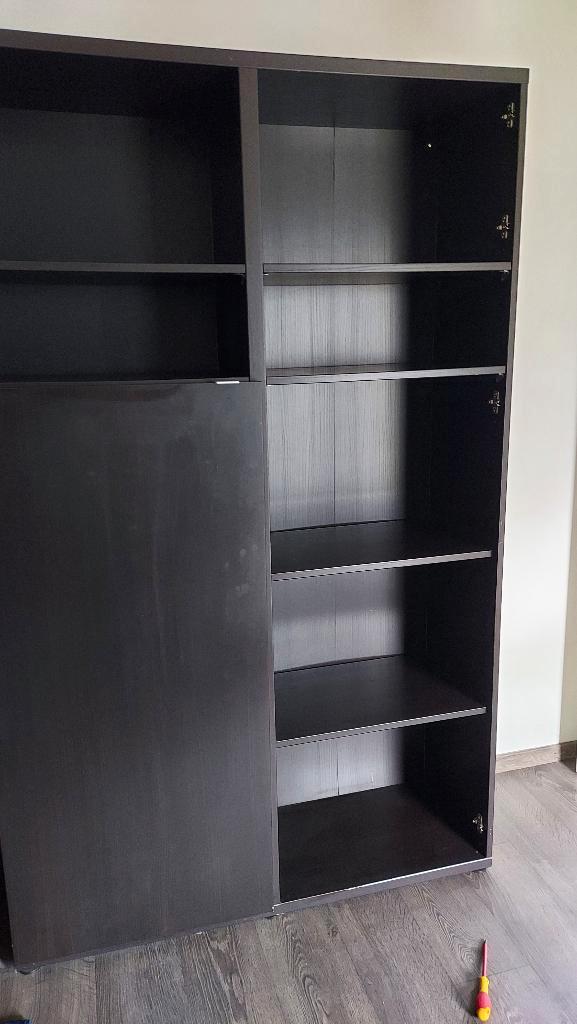 Armoires meuble tv Ikea Besta Varda brun/ noir, Maison & Meubles, Armoires | Étagères, Utilisé, Enlèvement