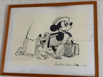 Twee Vintage Disney-kaders – Mickey Mouse Collectie beschikbaar voor biedingen