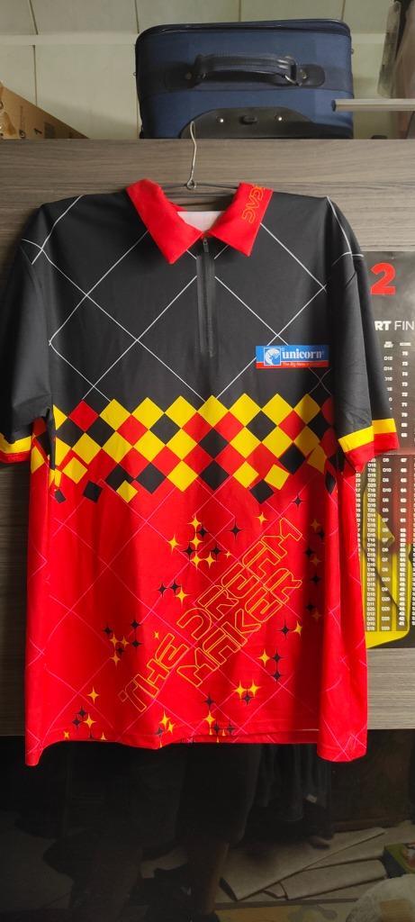 Dimitri van den bergh dartshirt, Sport en Fitness, Darts, Zo goed als nieuw, Overige typen, Ophalen