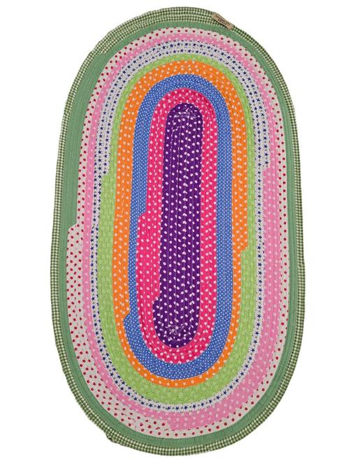 Uniek ovaal vloerkleed - 90x50cm/handgemaakt/cadeau-idee, Huis en Inrichting, Woonaccessoires | Overige, Nieuw, Ophalen of Verzenden