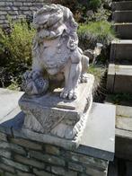 2 Statues lions chinois, Jardin & Terrasse, Pierre, Enlèvement, Utilisé