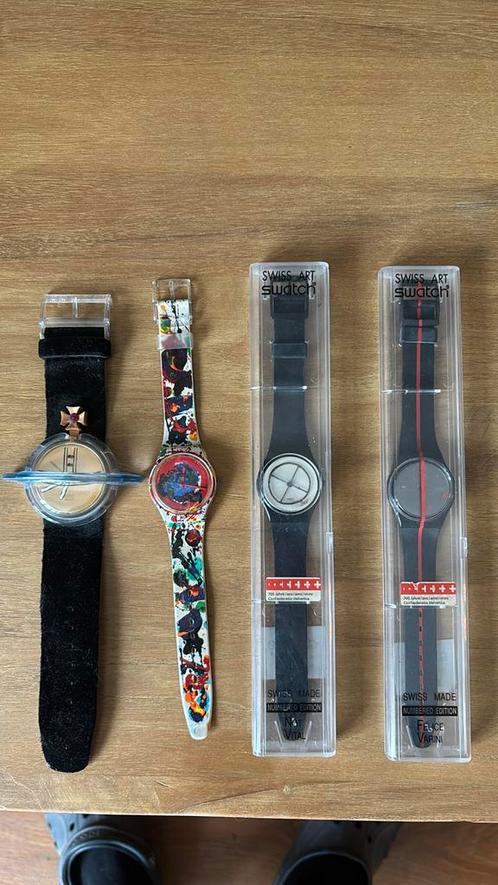 Montres swatch de collection, Handtassen en Accessoires, Horloges | Heren, Zo goed als nieuw, Polshorloge, Swatch, Overige materialen