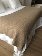 UITVERKOOP DEKEN PLAID SPREI WOL ZANDKLEUR XL, Huis en Inrichting, Ophalen of Verzenden, Nieuw