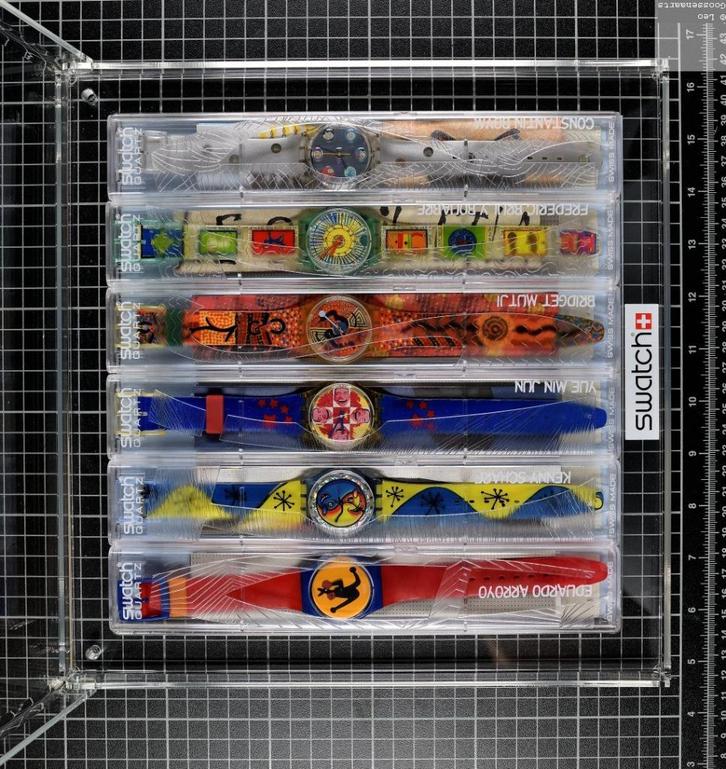 Swatch Artists 1995 in display, ongedragen, Antiek en Kunst, Kunst | Designobjecten, Ophalen of Verzenden