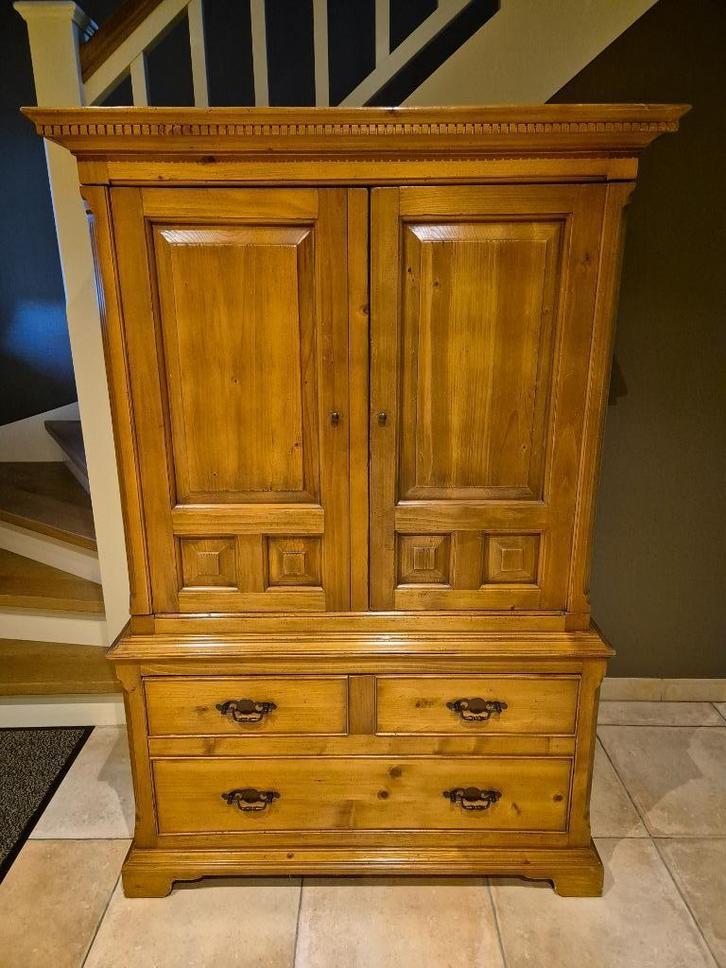 Grenen TV meubel, Huis en Inrichting, Kasten |Televisiemeubels, Gebruikt, 150 tot 200 cm, 100 tot 150 cm, 50 tot 75 cm, Grenenhout